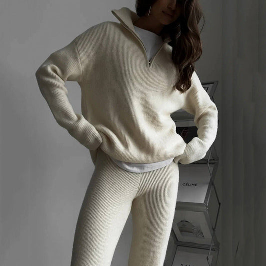 Damen Strickpullover Hoher Kragen Norvielle - Norvielle