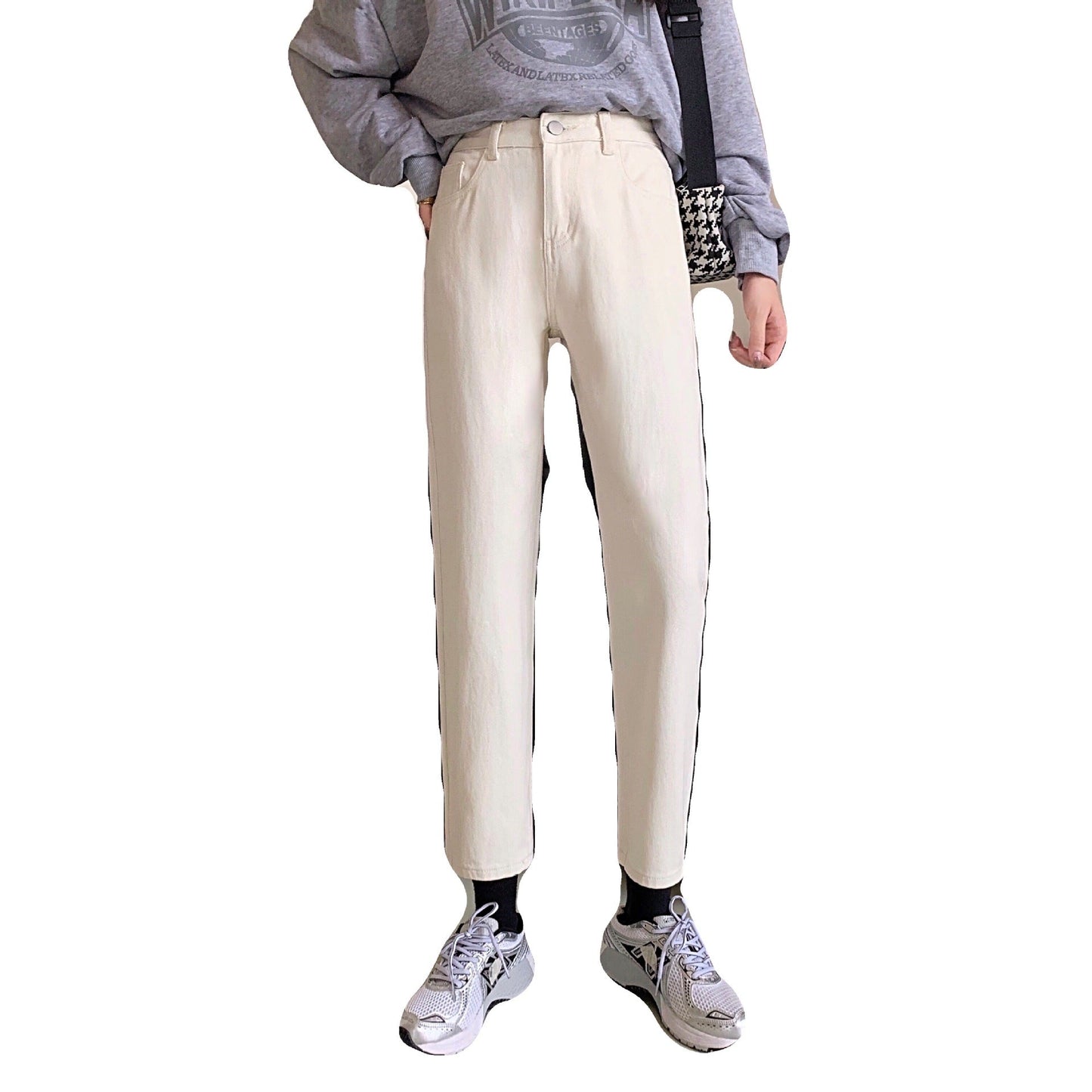 Damen Hochtaillierte Chino-Hose Norvielle