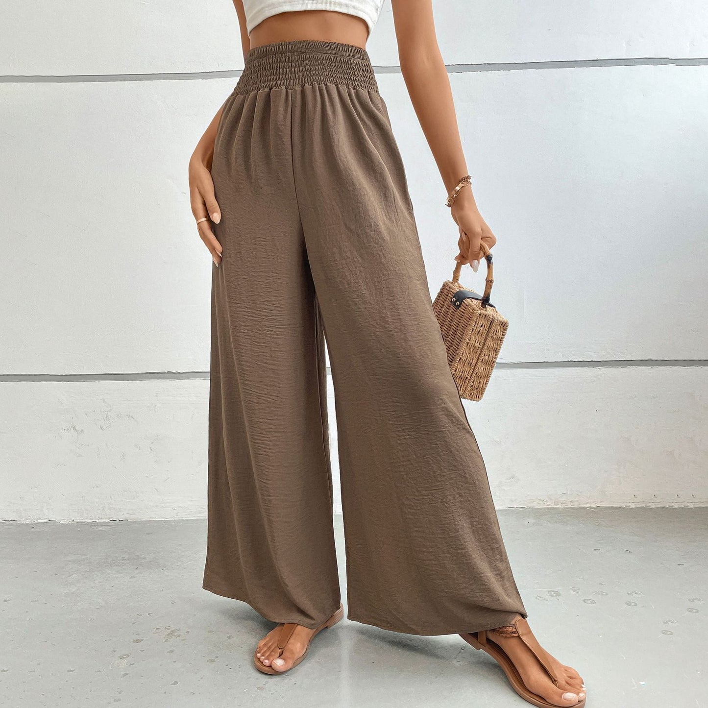 Damen Palazzo-Hose Weite Bein Norvielle