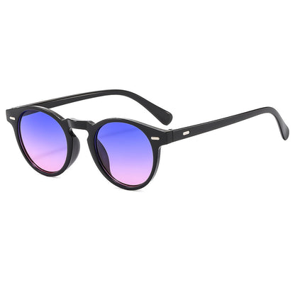 Herren Runde Sonnenbrille Polarisiert UV-Schutz