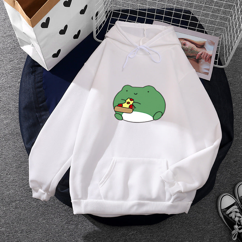 Damen Hoodie Froschdesign Weich Norvielle