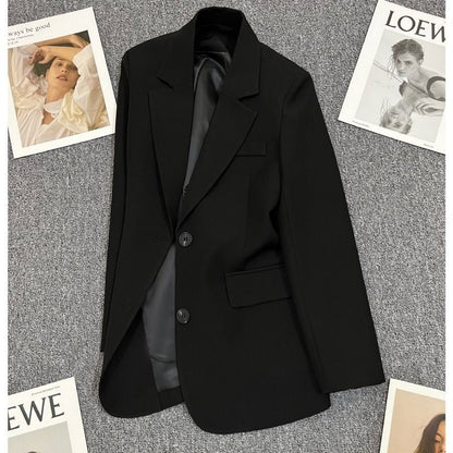 Damen Blazer Tailliert Kontrastknöpfe Norvielle