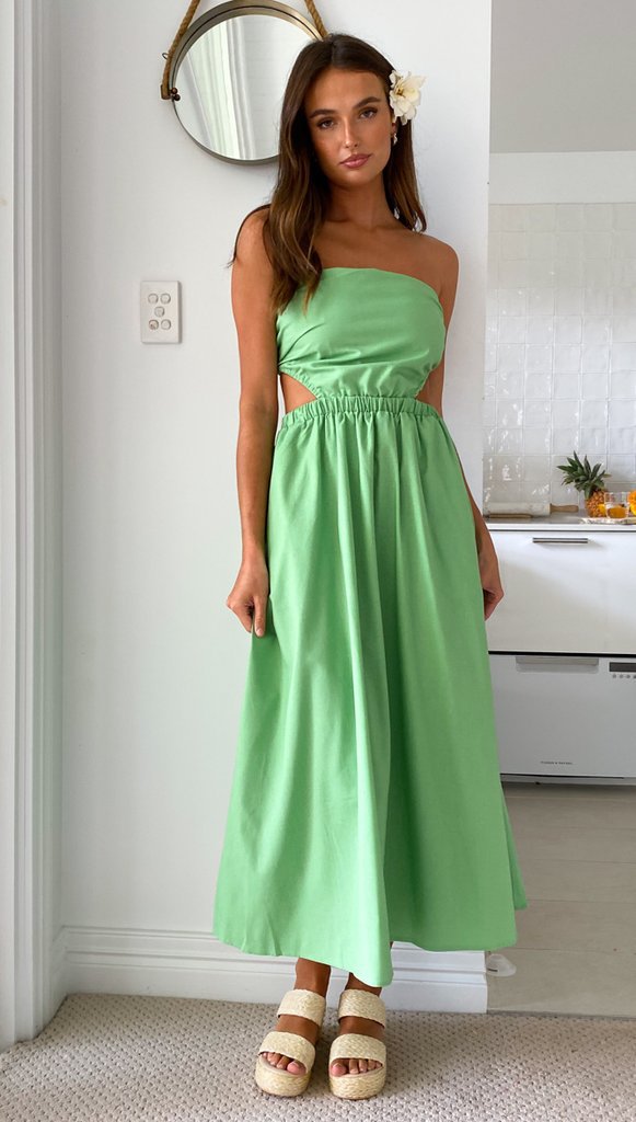 Damen Maxikleid Schmal Oberteil Elastischer Taillenbund