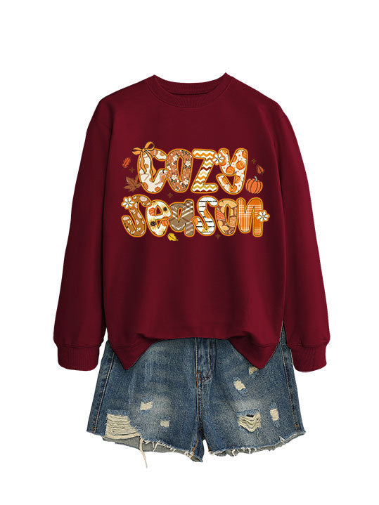 Damen Sweatshirt Herbstdesign Lässig Norvielle