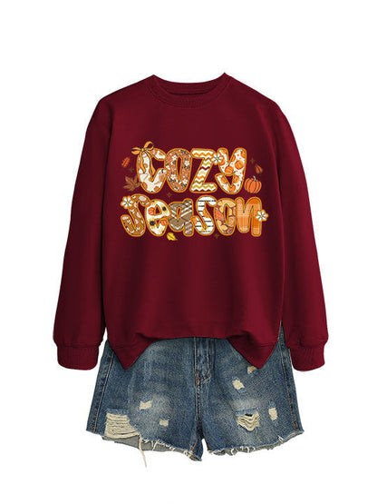 Damen Sweatshirt Herbstdesign Lässig Norvielle