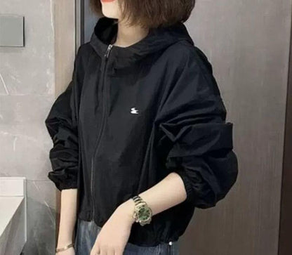 Damen Windbreaker-Jacke Leicht Atmungsaktiv Norvielle