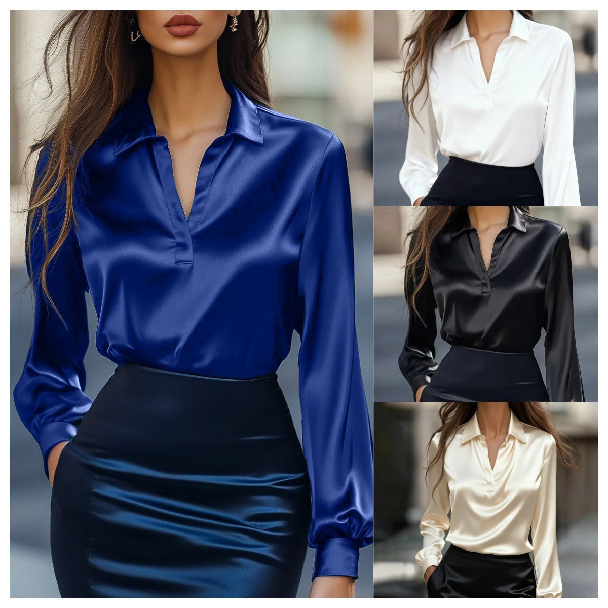 Damen elegante Bluse Norvielle - Norvielle