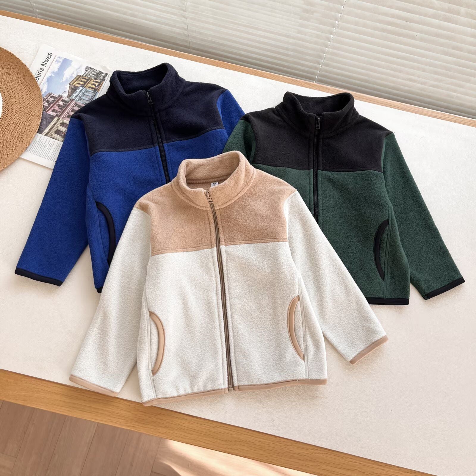 Damen Fleecejacke Hochschließend Reißverschlusstaschen Norvielle - Norvielle
