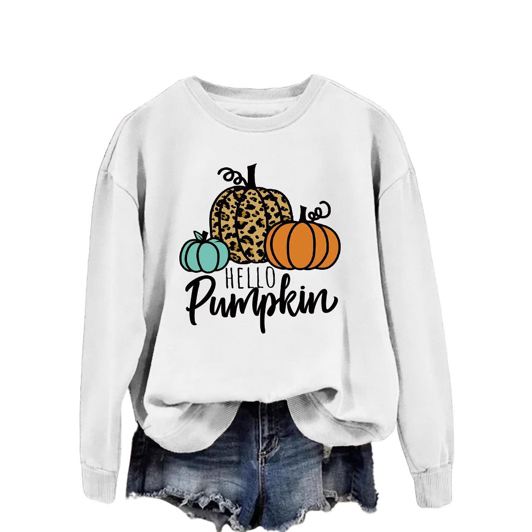 Damen Sweatshirt Herbstmotiv Lässiger Schnitt Norvielle