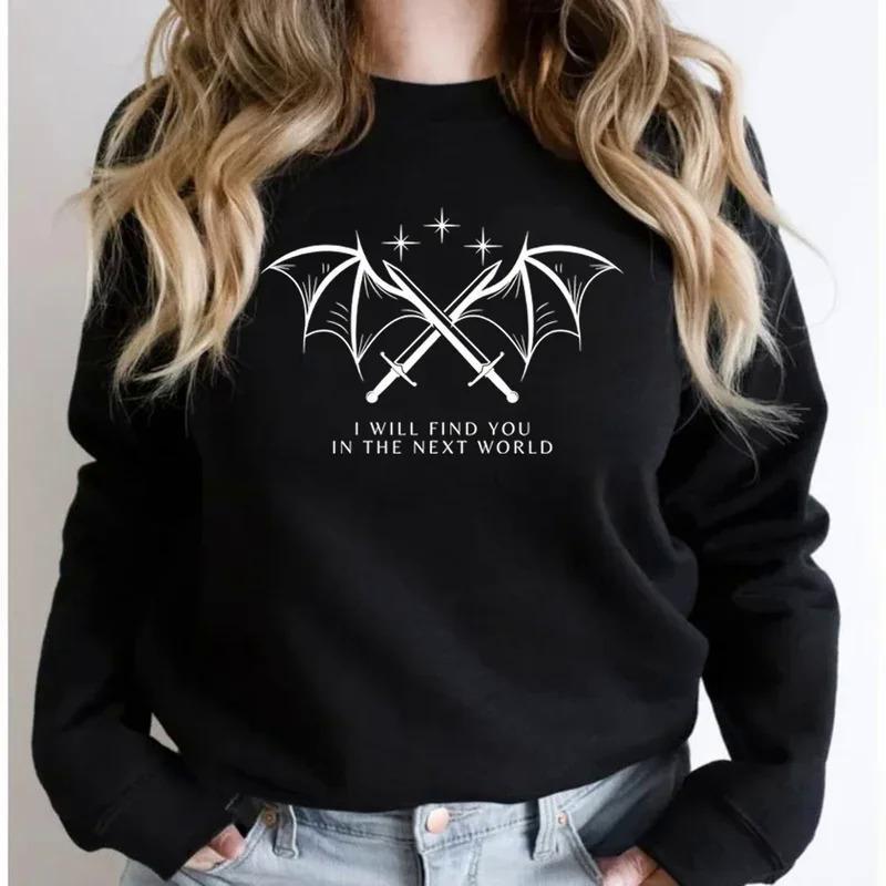Damen Sweatshirt Grafikdesign Norvielle Weiss