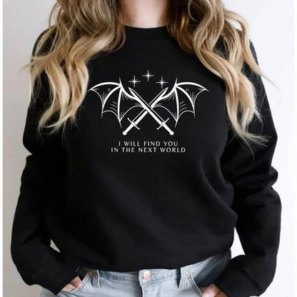 Damen Sweatshirt Grafikdesign Norvielle Weiss