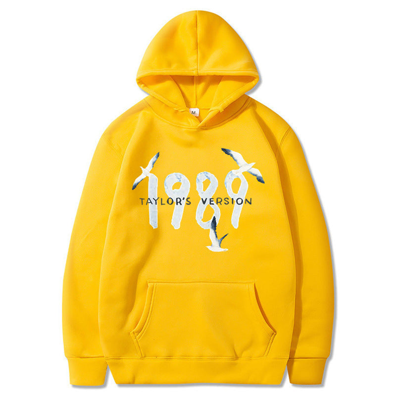 Damen Kapuzenpullover Hochwertige Baumwolle Vogelmotiv