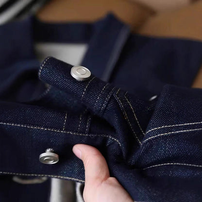 Damen Denimjacke Modisch Dekorative Taschen
