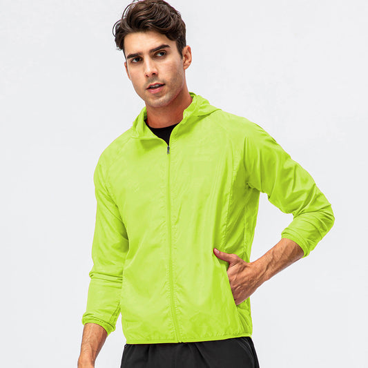 Herren Laufjacke Leicht Atmungsaktiv Reflektierend Schwarz - Norvielle