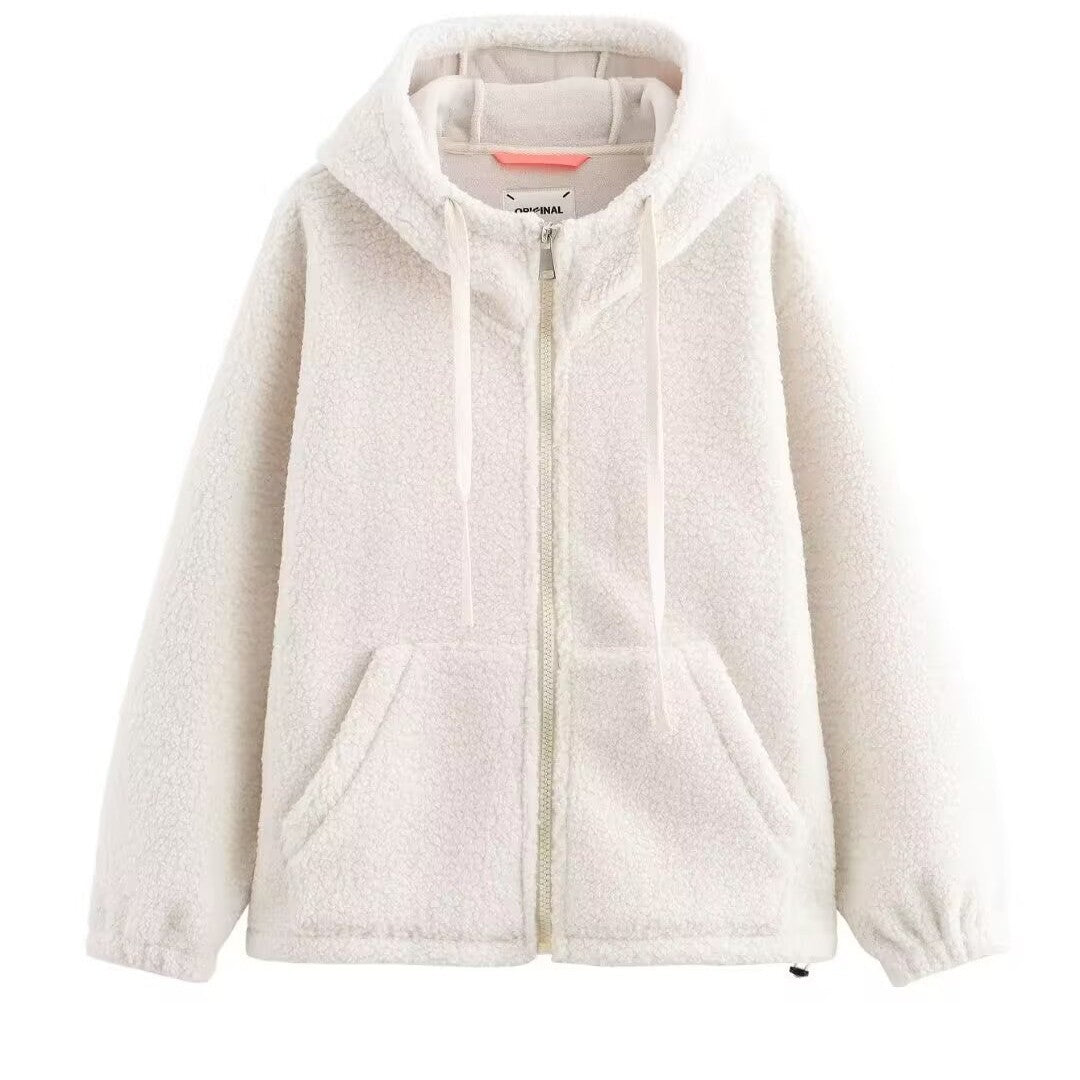 Damen Fleecejacke Hochkragen Kuschelig Grün Norvielle