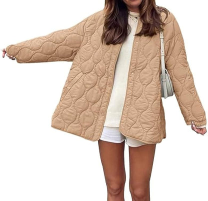 Damen Übergangsjacke Gesteppt Moderner Schnitt Norvielle