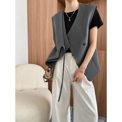 Damen Wickelweste Tailliert Elegant Norvielle - Norvielle