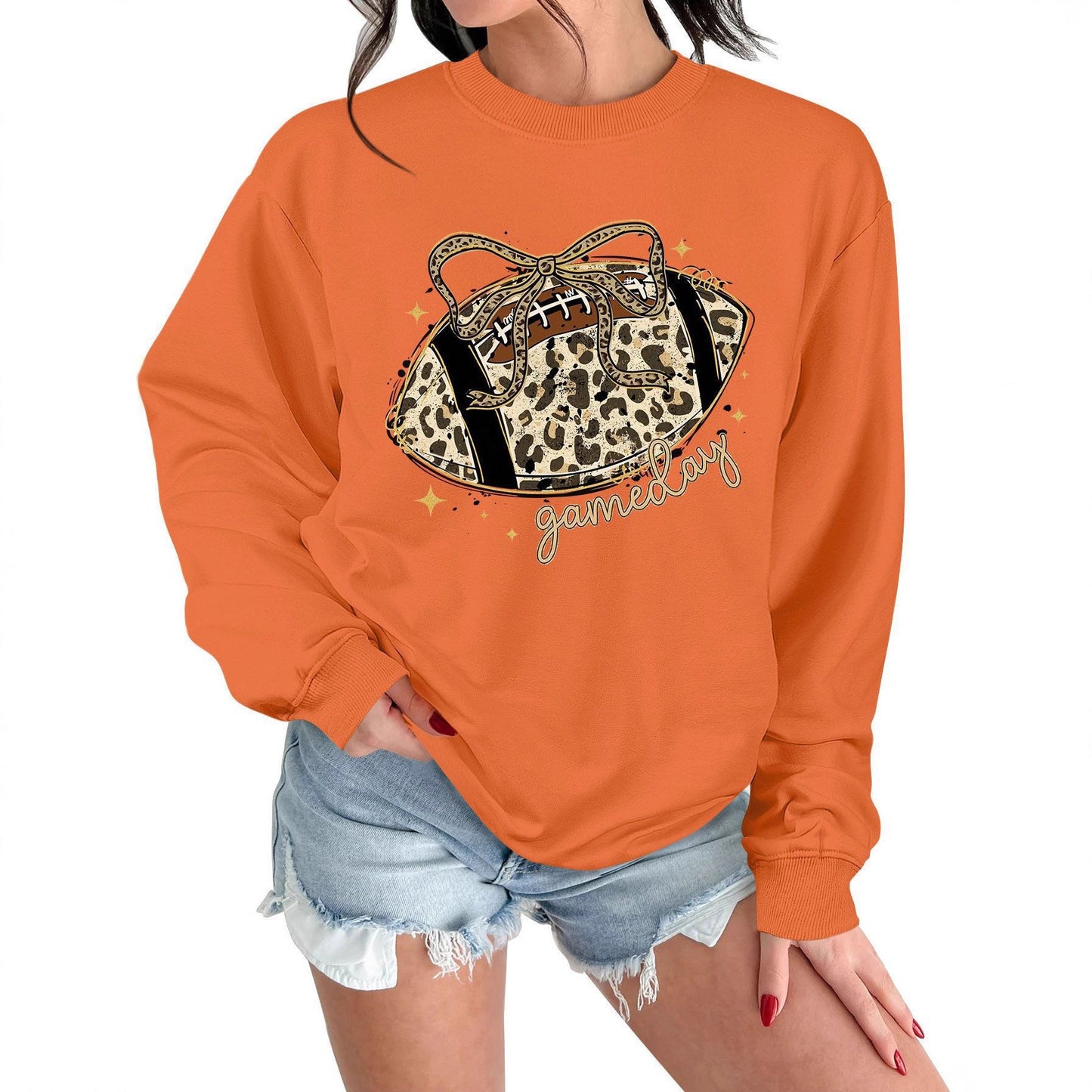 Damen Sweatshirt Sportmotiv Lässig Norvielle