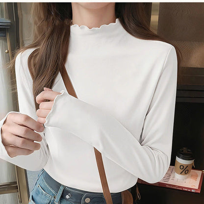 Damen Langarmshirt mit Rüschendetails Elegantes Oberteil