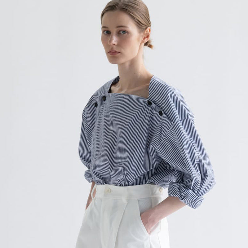 Damen Bluse Modisch Knöpfe Norvielle