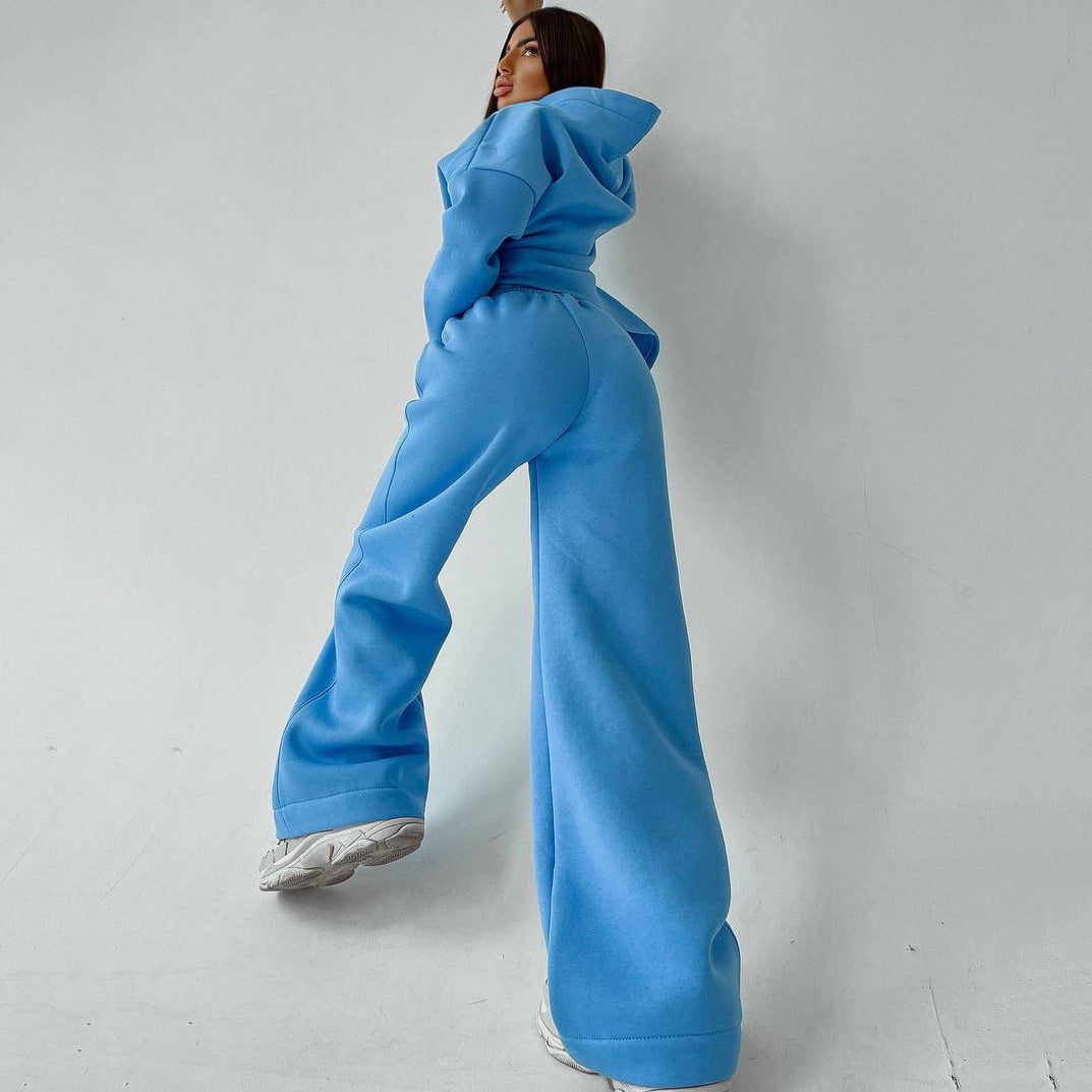 Damen Hoodie Sweatpants Set Relaxed Fit Norvielle