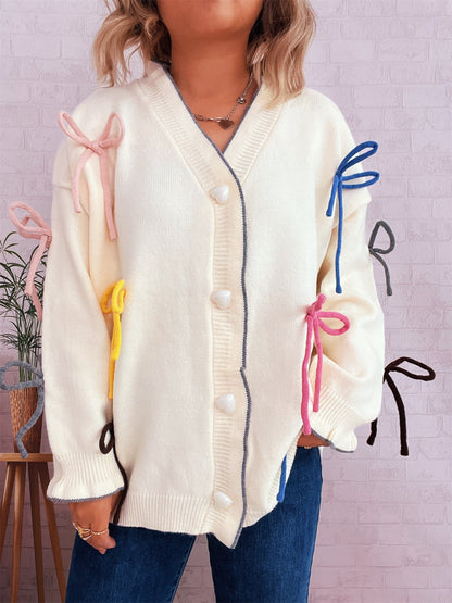 Damen Strickjacke Oversized Bunt Norvielle