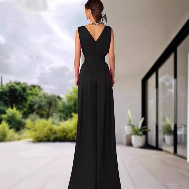 Damen Jumpsuit Eleganter Schnitt Norvielle