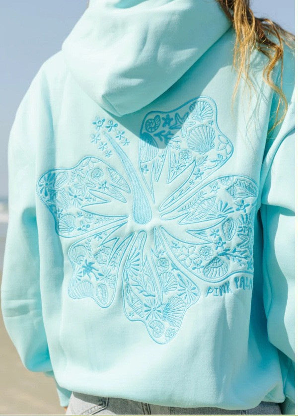 Kapuzenpullover Surf Wave mit Stickerei Lässig