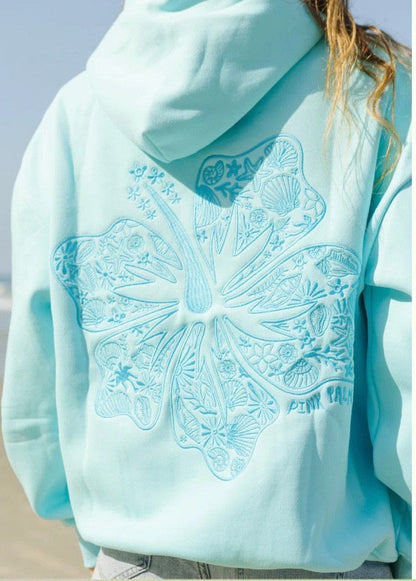 Kapuzenpullover Surf Wave mit Stickerei Lässig