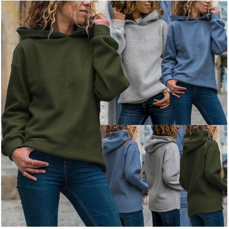 Damen Oversized Kapuzenpullover Weiches Fleece Norvielle - Norvielle