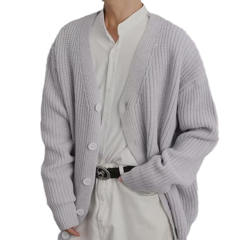 Damen Strickjacke Weiches Baumwollmix Elegante Knopfleiste