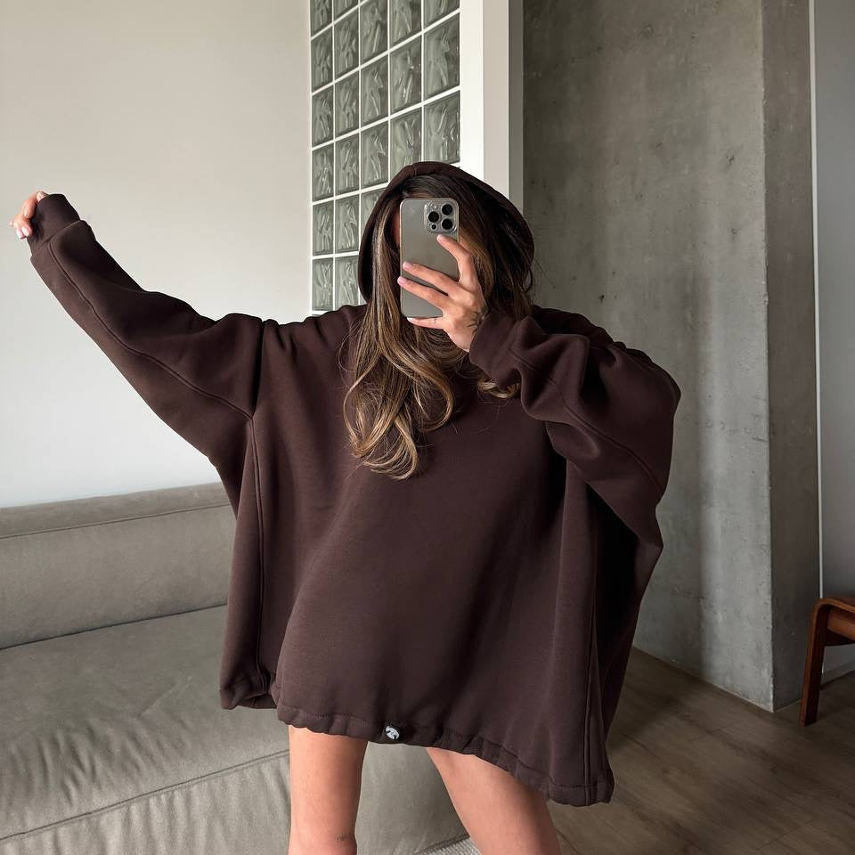 Damen Oversized Kapuzenpullover Lässiger Schnitt - Norvielle