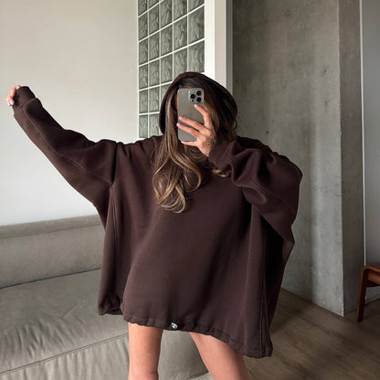 Damen Oversized Kapuzenpullover Lässiger Schnitt - Norvielle