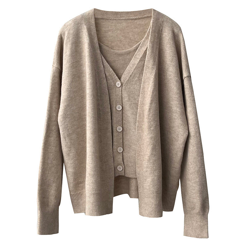 Damen Cardigan V-Ausschnitt Strick Norvielle