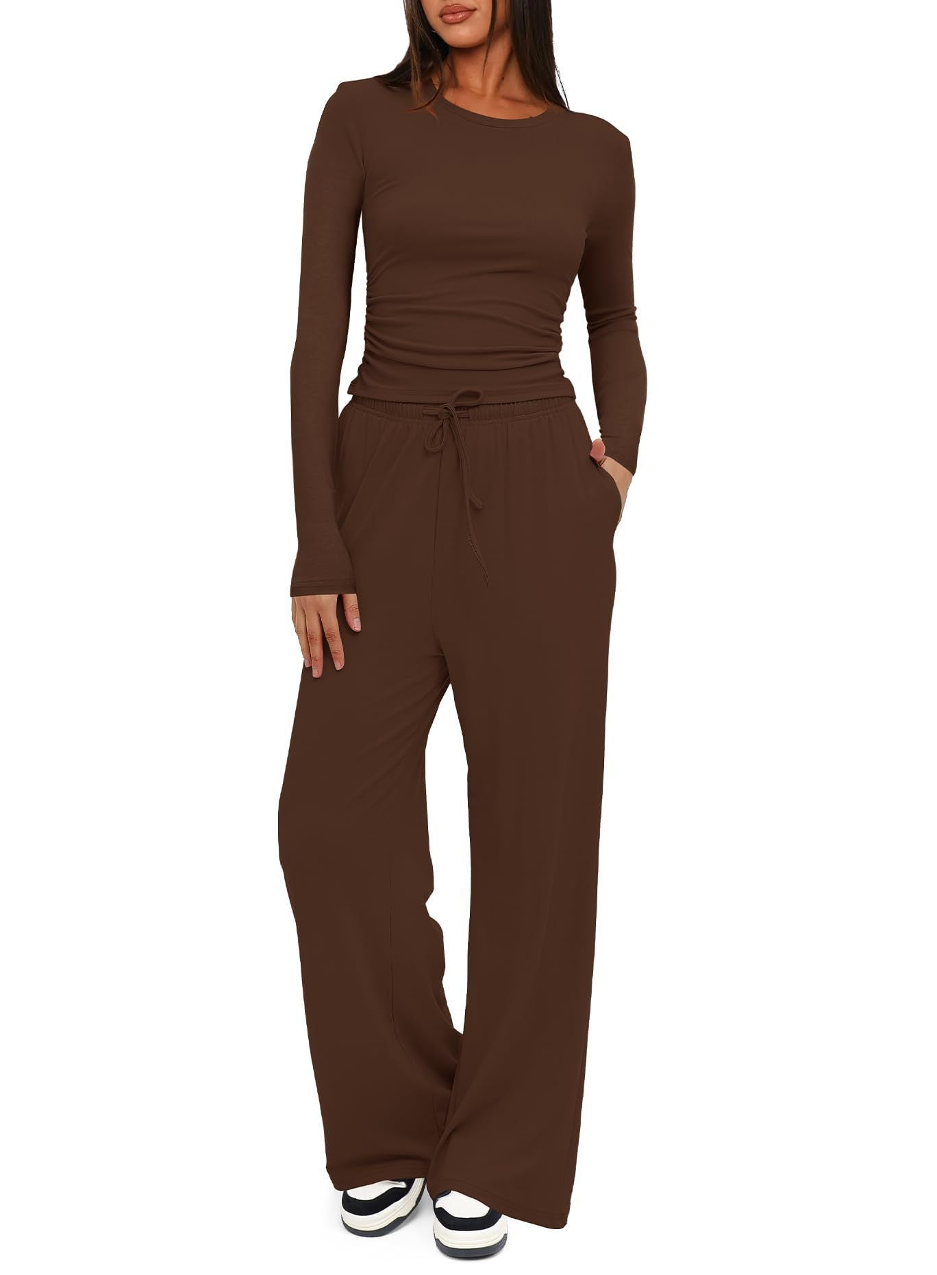 Damen Lounge-Set Langarm Norvielle