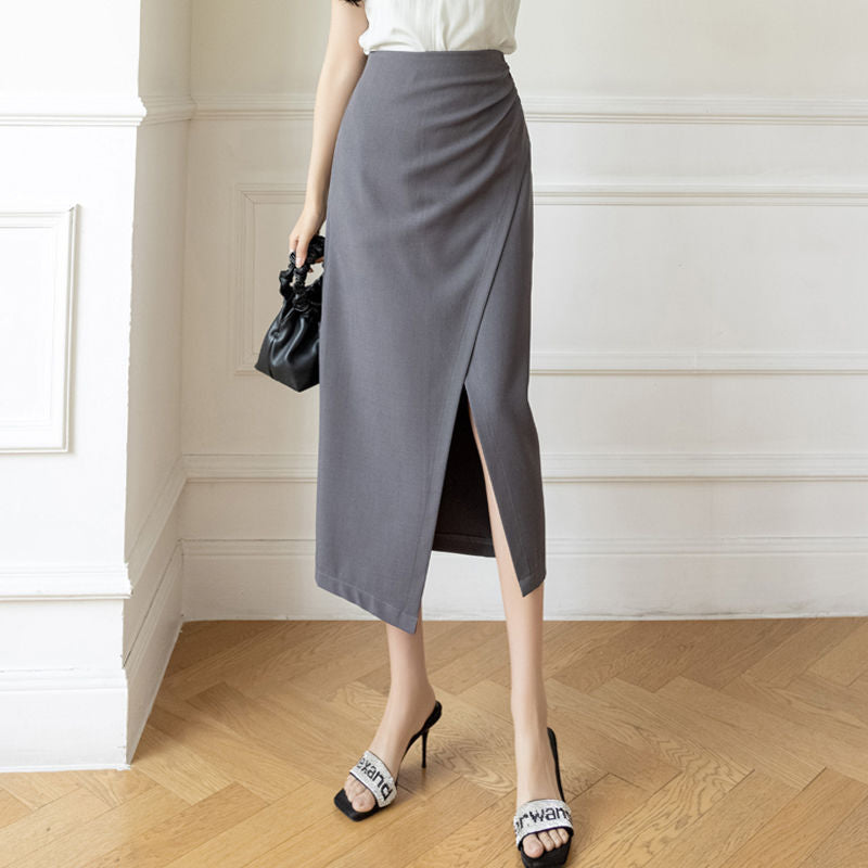 Damen Maxirock Elegantes Design Seitlicher Schlitz