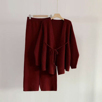 Damen Wickeloberteil Weites Design mit Hose