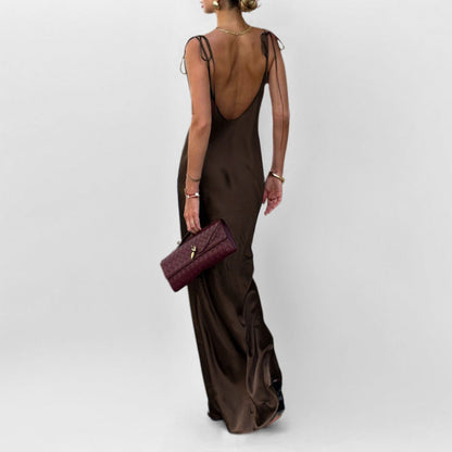 Damen Maxikleid Verstellbare Träger Norvielle
