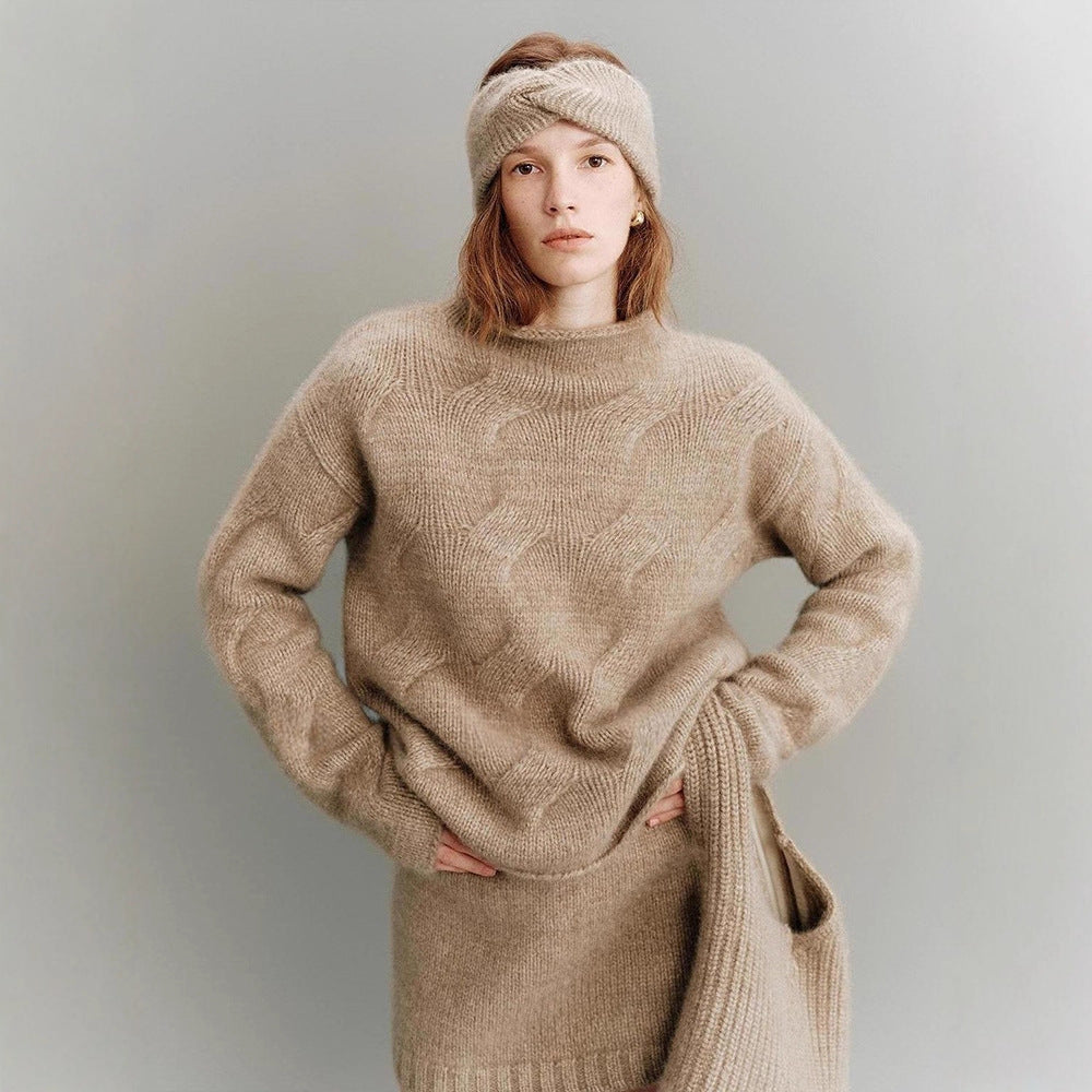 Damen Oversized-Pullover Mohair Norvielle Kuschelig