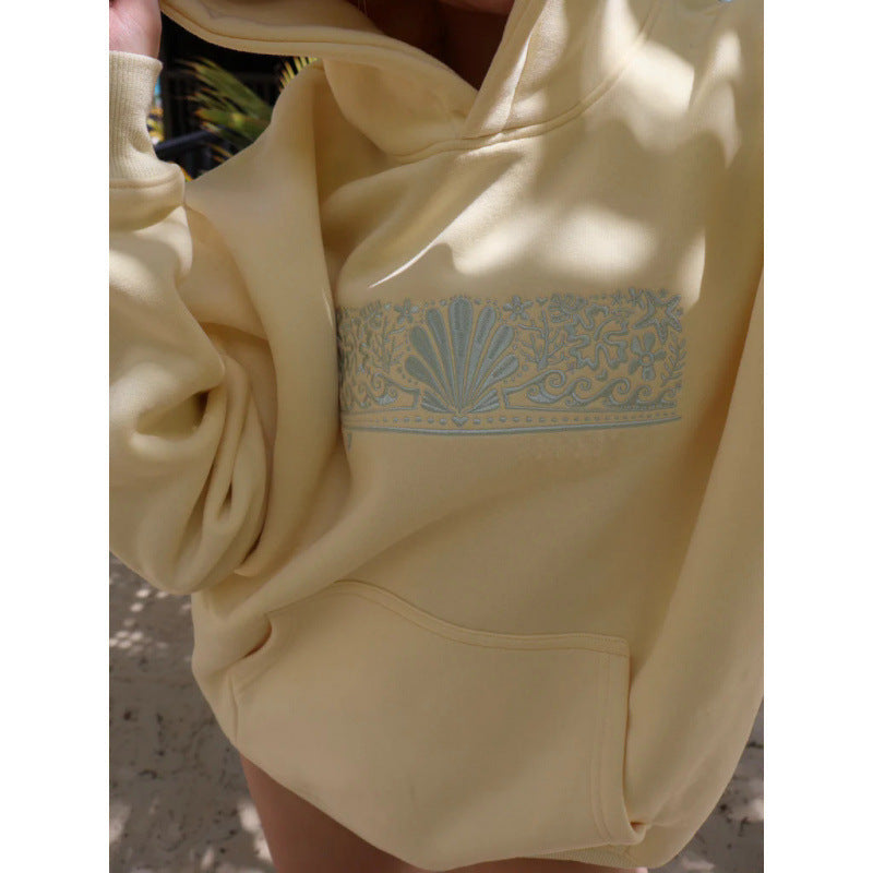Damen Oversized Kapuzenpullover mit Grafik Bequem Größe XL