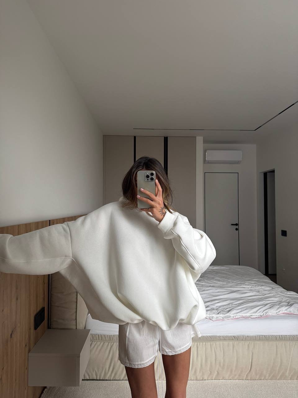 Damen Oversized Kapuzenpullover Lässiger Schnitt