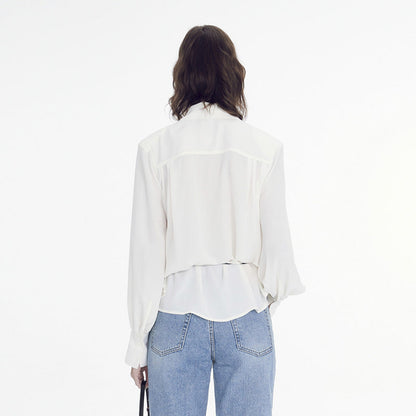 Damen Bluse mit Schluppe Modern Norvielle