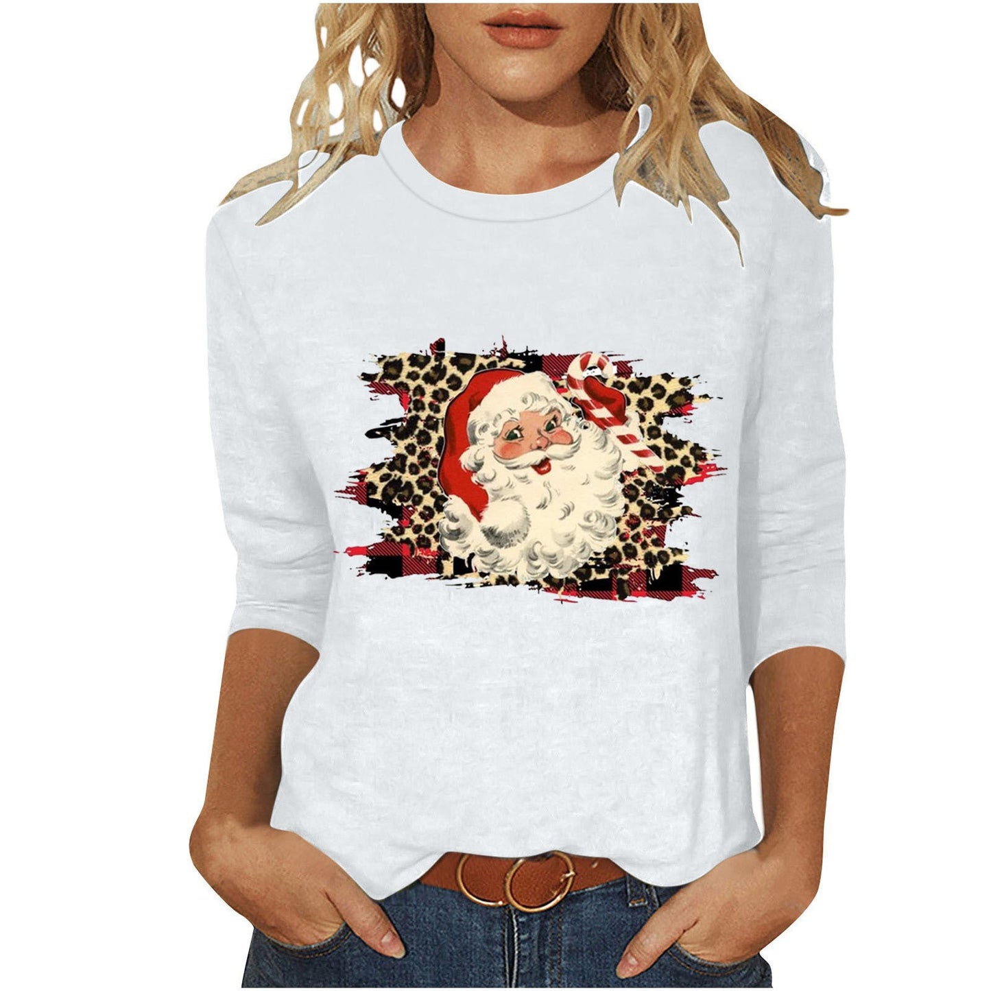 Damen Sweatshirt Weihnachtsmotiv Norvielle