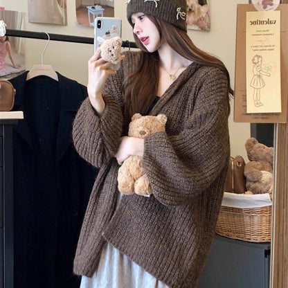Damen Strickcardigan Gemütlich Norvielle