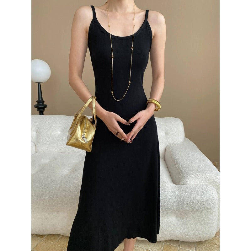 Damen Maxikleid schmale Träger figurschmeichelnd Norvielle - Norvielle