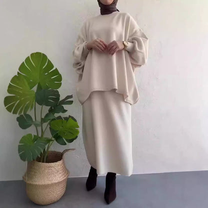 Damen Maxikleid Oversized Schnitt Elegantes Design