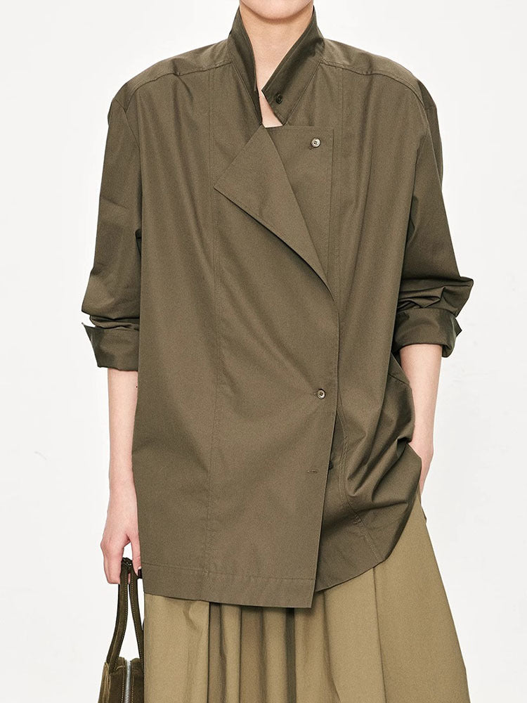 Damen Asymmetrische Bluse Modisch Norvielle