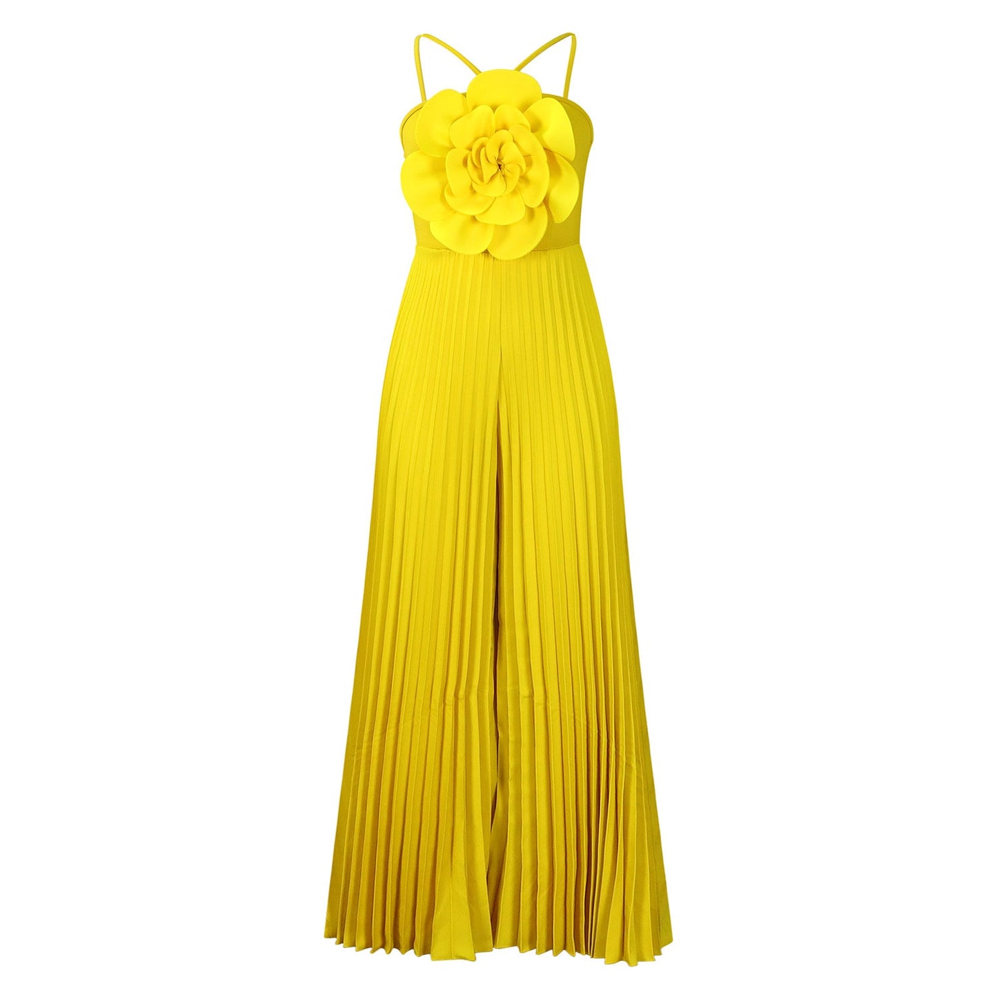 Damen Jumpsuit Plissee-Design Blumenmuster