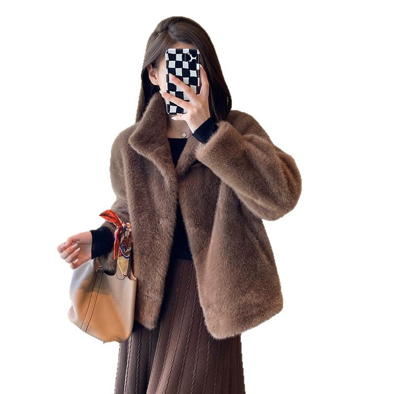 Damen Teddyjacke Kuschelig Norvielle
