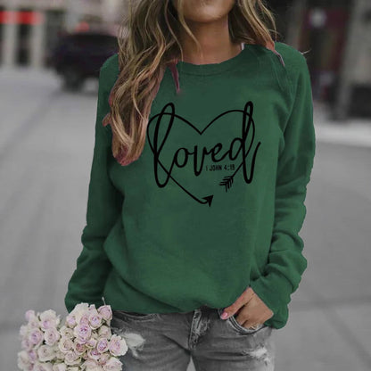 Damen Sweatshirt Inspirierender Schriftzug Trendiges Design Norvielle